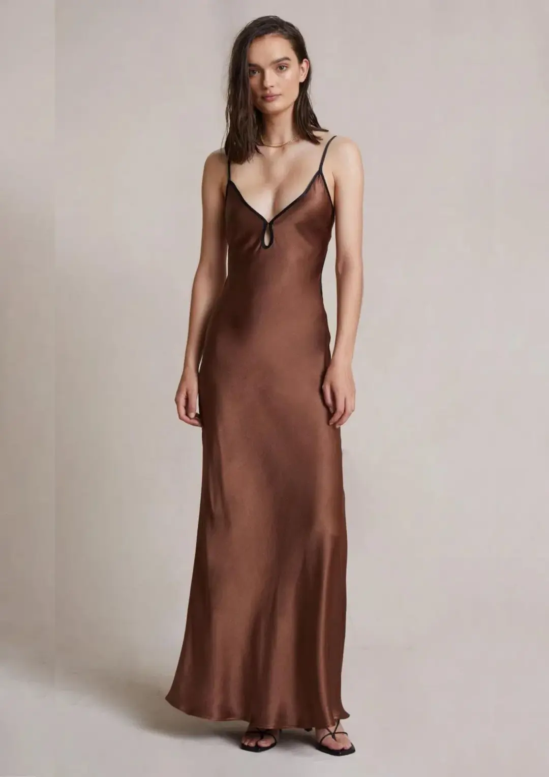 Bec & Bridge Cedar City Maxi Dress Brown Size 8 for rent on The Volte - main image