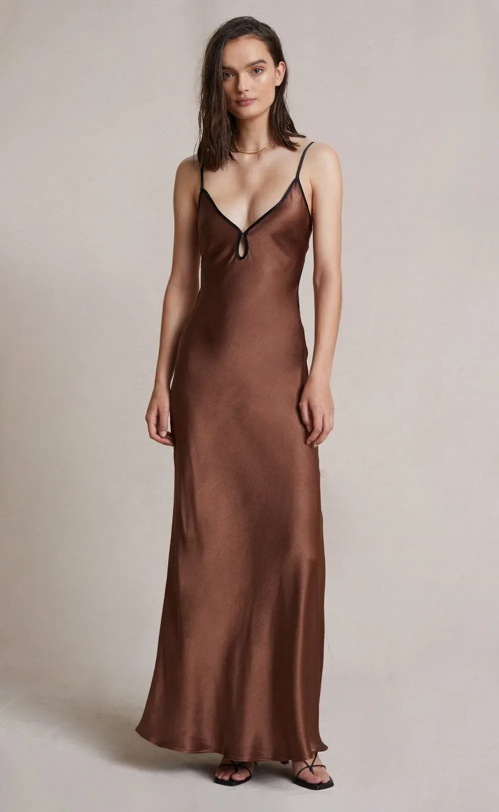 Bec & Bridge Cedar City Maxi Dress Brown Size 8 for rent on The Volte - main image