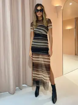 Bec & Bridge Watercolour Maxi Dress Print Size 6 for rent on The Volte - image 1