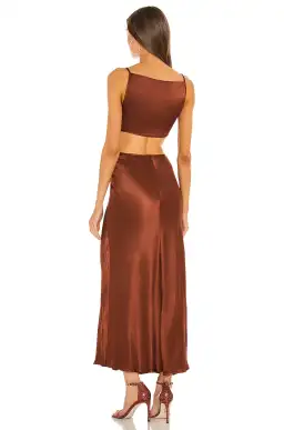 Bec & Bridge Camila Cut Out Dress Brown Size 10 for rent on The Volte - image 3