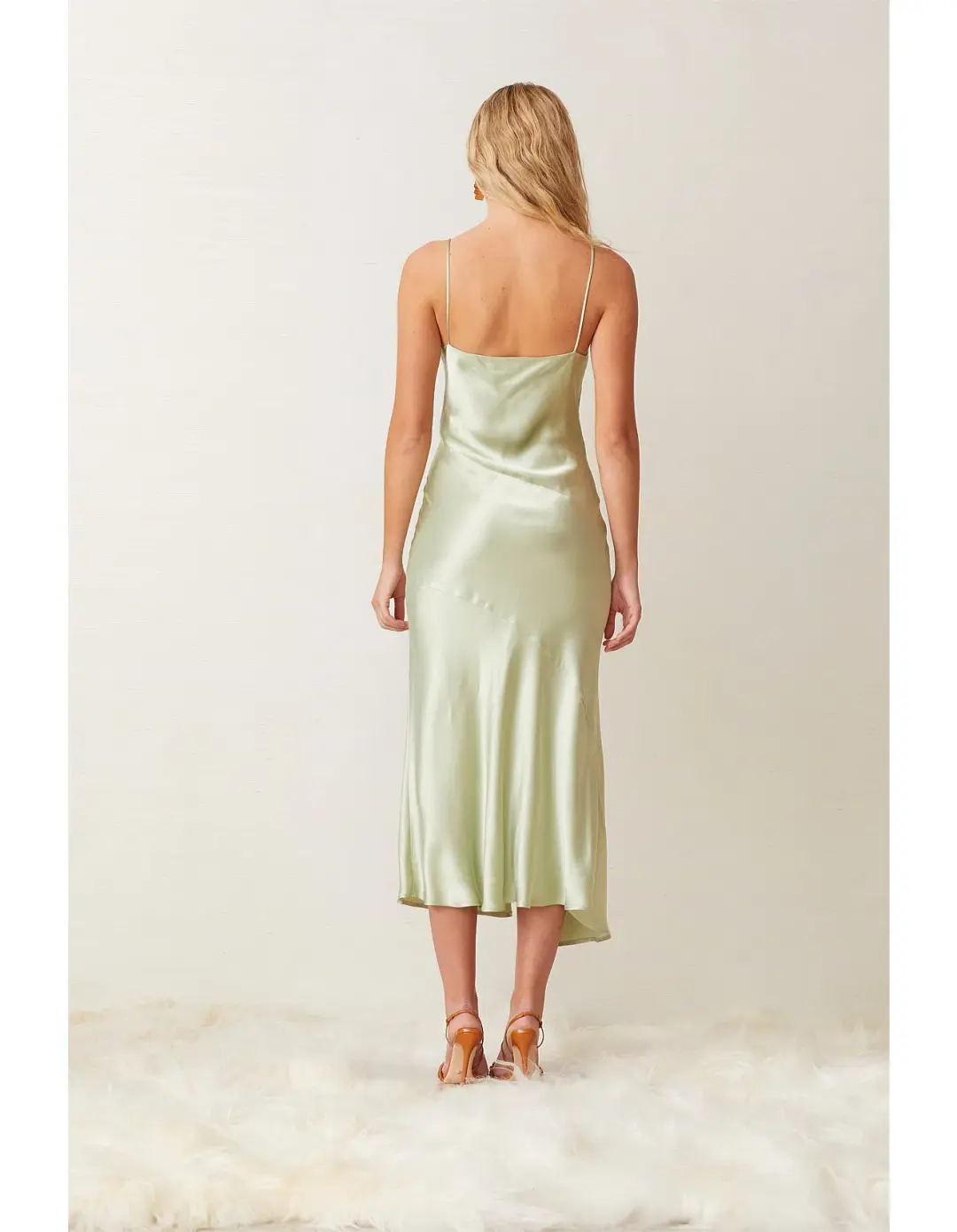 Bec & Bridge Crest Midi Dress Green Size 10 for rent on The Volte - main image