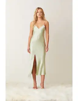Bec & Bridge Crest Midi Dress Green Size 10 for rent on The Volte - image 1