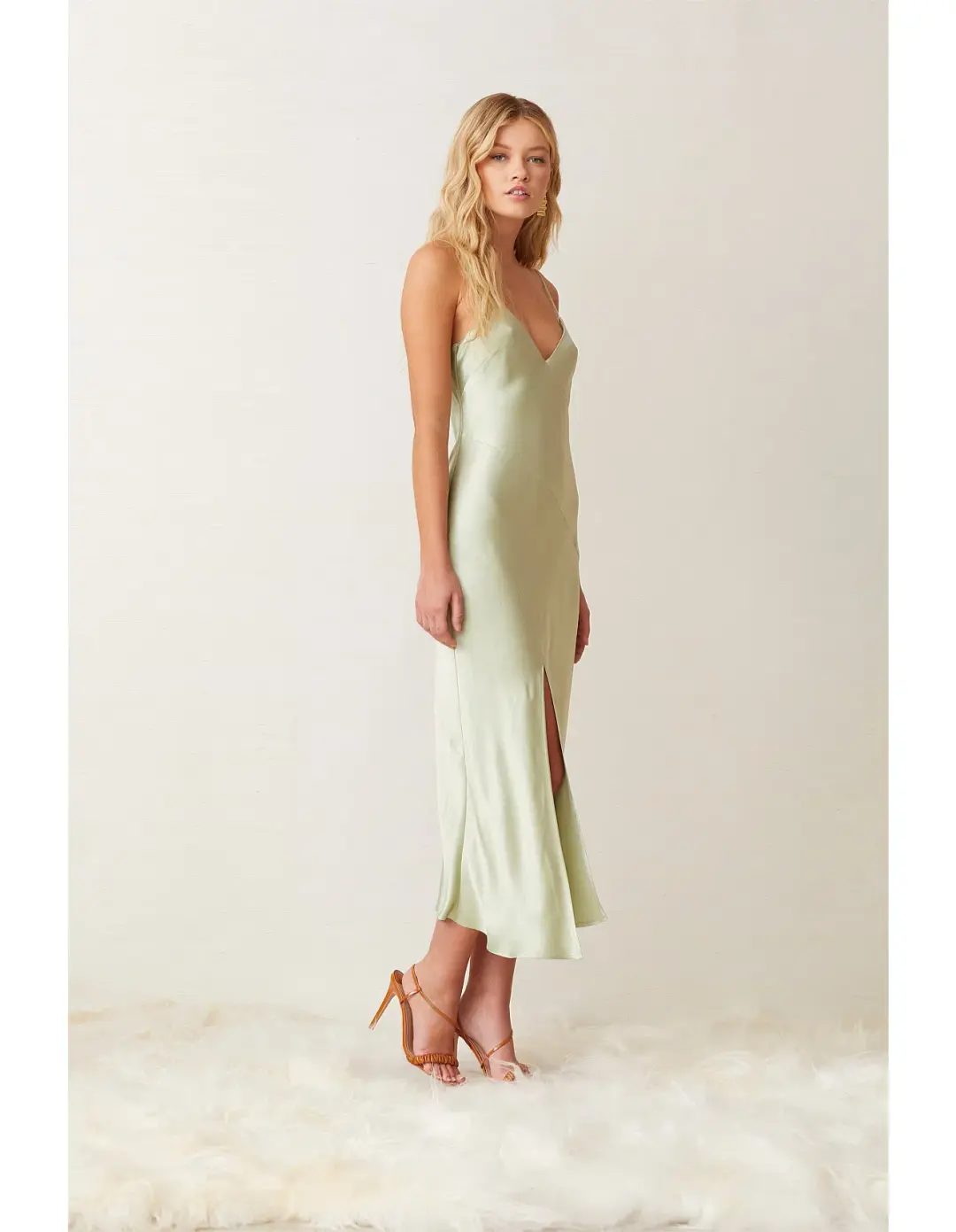 Bec & Bridge Crest Midi Dress Green Size 10 for rent on The Volte - main image