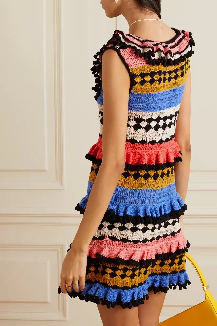 Zimmerman Tiggy Frill Mini Dress Multi Size 1/AU 10 for rent on The Volte - main image