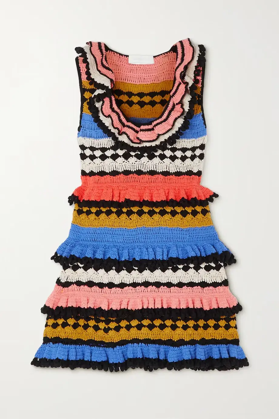 Zimmerman Tiggy Frill Mini Dress Multi Size 1/AU 10 for rent on The Volte - main image