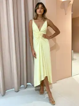 Significant Other Sassari Dress Lemon Size 12 for rent on The Volte - image 1