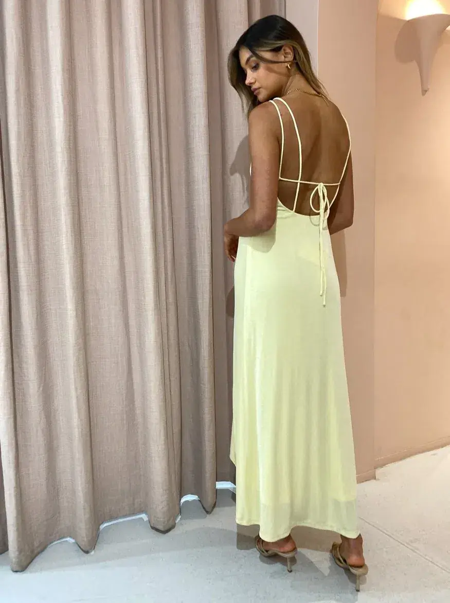 Significant Other Sassari Dress Lemon Size 12 for rent on The Volte - main image