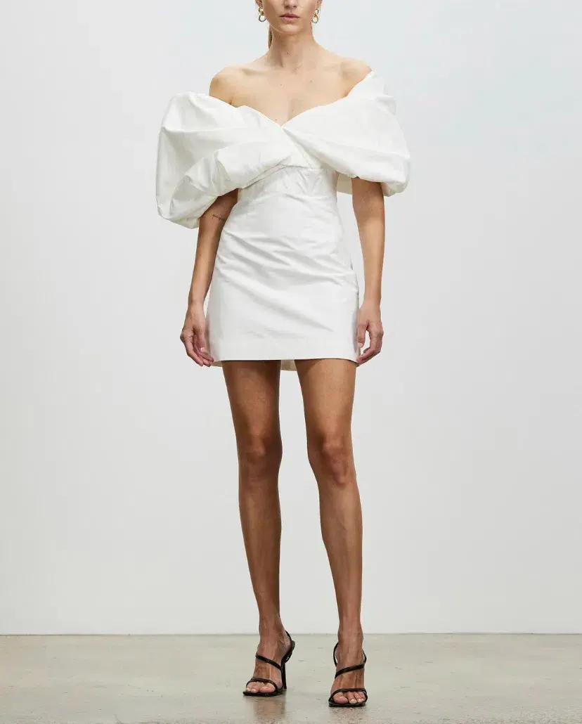 Rachel Gilbert Xavier Mini Dress White Size 14 for rent on The Volte - main image