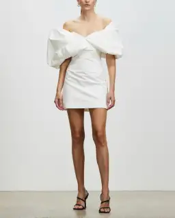 Rachel Gilbert Xavier Mini Dress White Size 14 for rent on The Volte - image 1