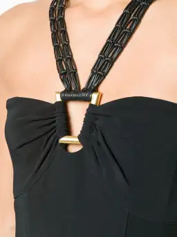 Proenza Schouler Macrame Strap Midi Dress Black Size 6 for rent on The Volte - image 2