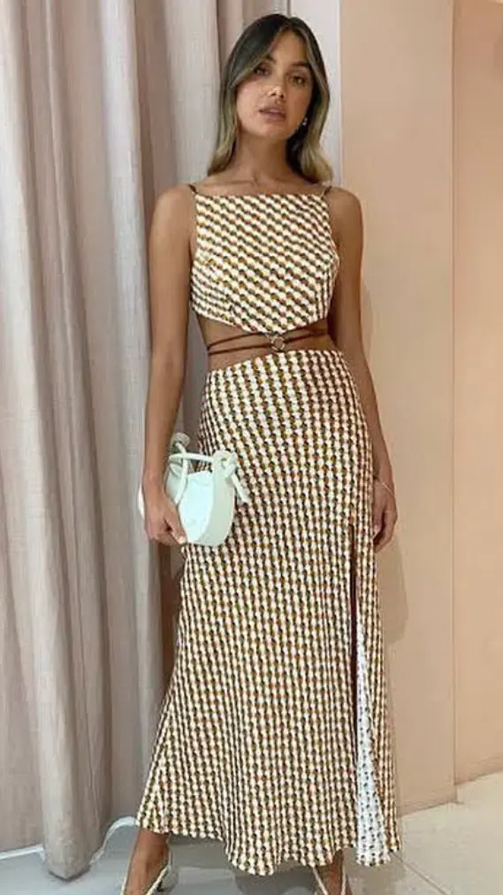 Bec & Bridge Casablanca Top Size 10 and Maxi Skirt Size 12 Set Print for rent on The Volte - main image