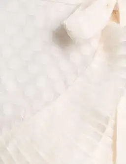 Zimmermann Polka Dot Plissé Wrap Midi Dress Off White Size 6 for rent on The Volte - image 3