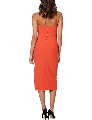 Bec & Bridge Alexandra midi orange dress size 8 for rent on The Volte - main image