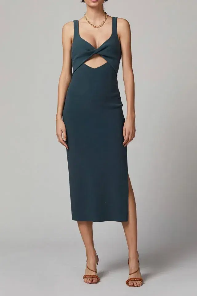 Bec & Bridge Joelle Midi Dress Fern Size 6 / XS for rent on The Volte - main image