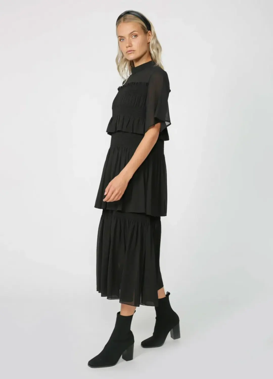 Moochi Fetch Midi Dress Black Size AU 6 for rent on The Volte - main image