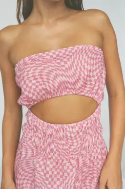 Palytte The Label Piper Dress Print Pink Size AU 6 for rent on The Volte - image 3