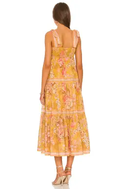 Zimmermann Pattie Tie Shoulder Midi Dress Floral Size 0 / Au 8 for rent on The Volte - image 2