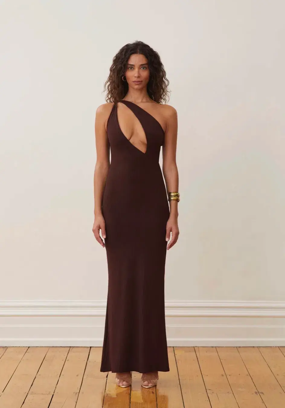 Arcina Ori Jada Dress Cocoa Brown Size 6 for rent on The Volte - main image