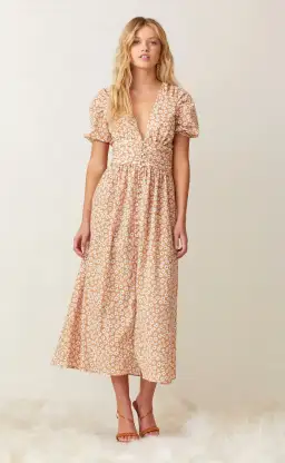 Bec & Bridge Zoe Maxi Dress Peach Size AU 8 for rent on The Volte - image 1