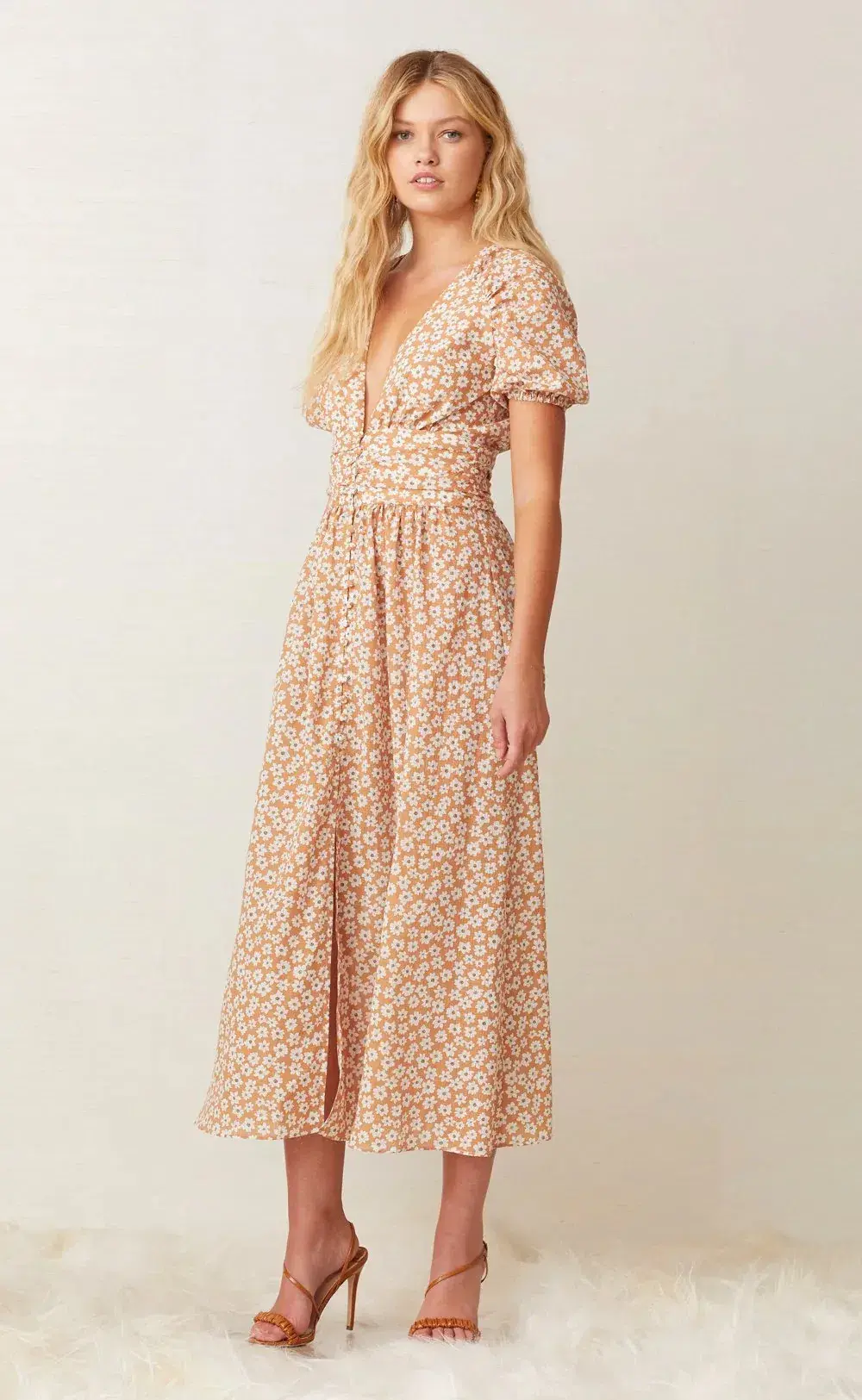 Bec & Bridge Zoe Maxi Dress Peach Size AU 8 - Image 2