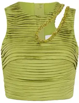 Aje Jolie Skirt and Top Set Verdant Green AU 8 for rent on The Volte - image 3