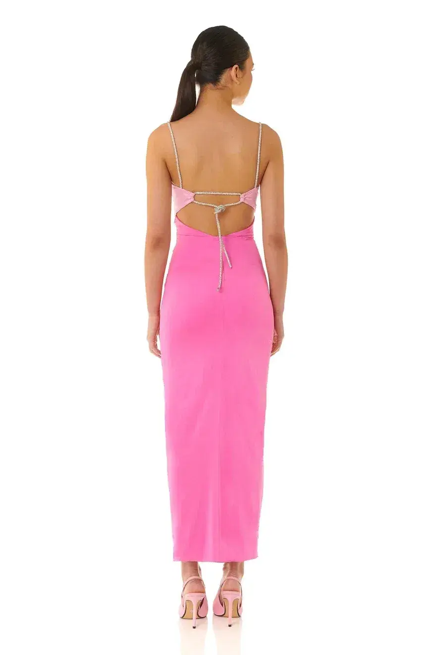 Eliya The Label Zora Dress Pink Size 6 for rent on The Volte - main image