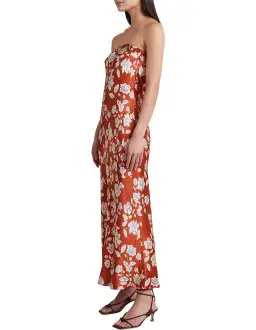 Bec & Bridge Blossom Strapless Maxi Dress Size 12 Rust Print for rent on The Volte - image 2