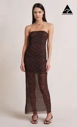 Bec & Bridge Checkmate Strapless Maxi Dress Print Size 12 for rent on The Volte - image 5