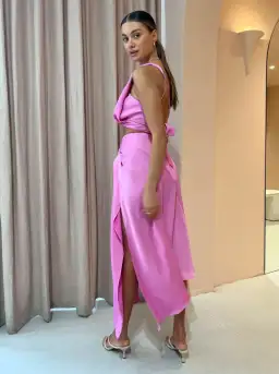 One Fell Swoop Matilda Crop and Iris Skirt Set in Candy Size 10 for rent on The Volte - image 3