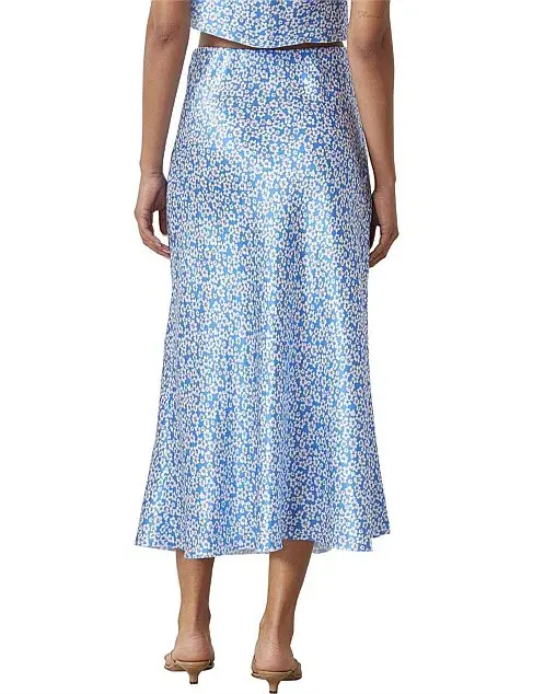 Bec & Bridge Alizee Midi Skirt Blue Size 10 / M for rent on The Volte - main image