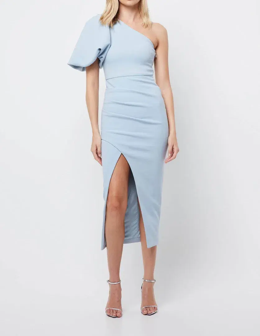 Mossman Go My Way Midi Dress Blue Size 6 for rent on The Volte - main image