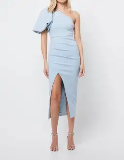 Mossman Go My Way Midi Dress Blue Size 6 for rent on The Volte - image 1