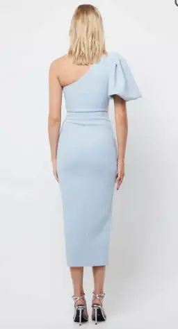 Mossman Go My Way Midi Dress Blue Size 6 for rent on The Volte - image 3