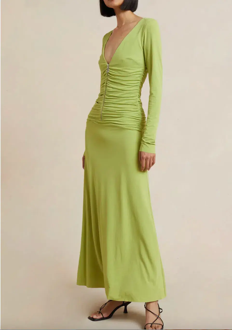 Bec & Bridge Myla Long Sleeve Maxi Dress Green Size 8 / S for rent on The Volte - main image