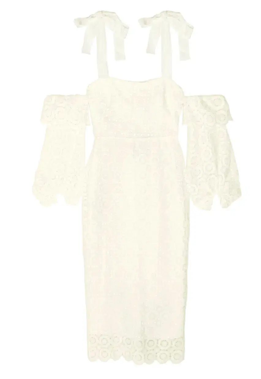 Rebecca Vallance Pulitzer Cut Out Guipure Lace Dress Cream Size 8 for rent on The Volte - main image