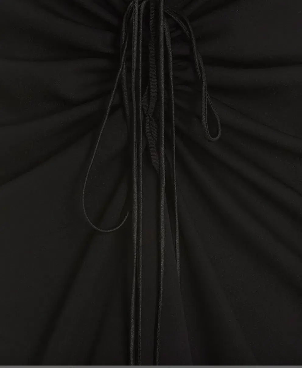 Christopher Esber Reversed Halter Disconnect Ruched Dress Black Size 8 for rent on The Volte - main image
