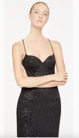 Manning Cartell Charmed I'm Sure Midi Dress Black Size 6 for rent on The Volte - image 3