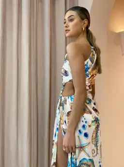 Sonya Moda Nour Seashell Dress Print Size 12 for rent on The Volte - image 3