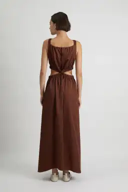 Camilla & Marc Coppola Maxi Dress in Cinnamon Size 8 for rent on The Volte - image 2