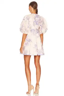 Zimmermann Linen Day Mini Dress Print Size 8 for rent on The Volte - image 3