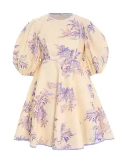 Zimmermann Linen Day Mini Dress Print Size 8 for rent on The Volte - image 4