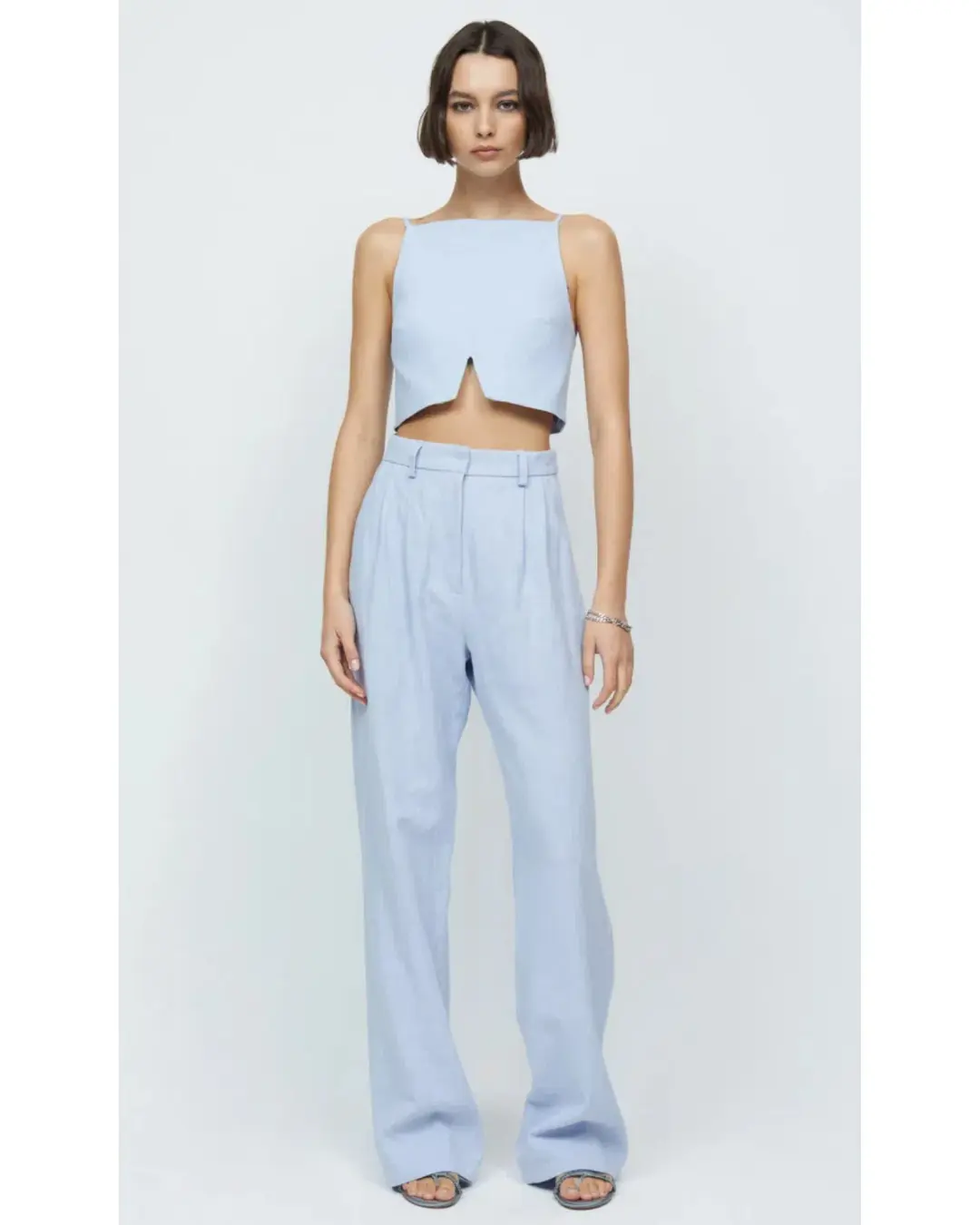 Bec & Bridge Harriet Pants Powder Blue Size AU 8 for rent on The Volte - main image