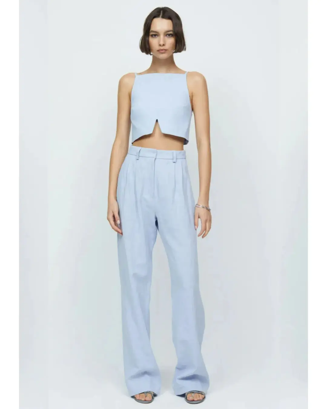 Bec & Bridge Harriet Pants Powder Blue Size AU 8 for rent on The Volte - main image