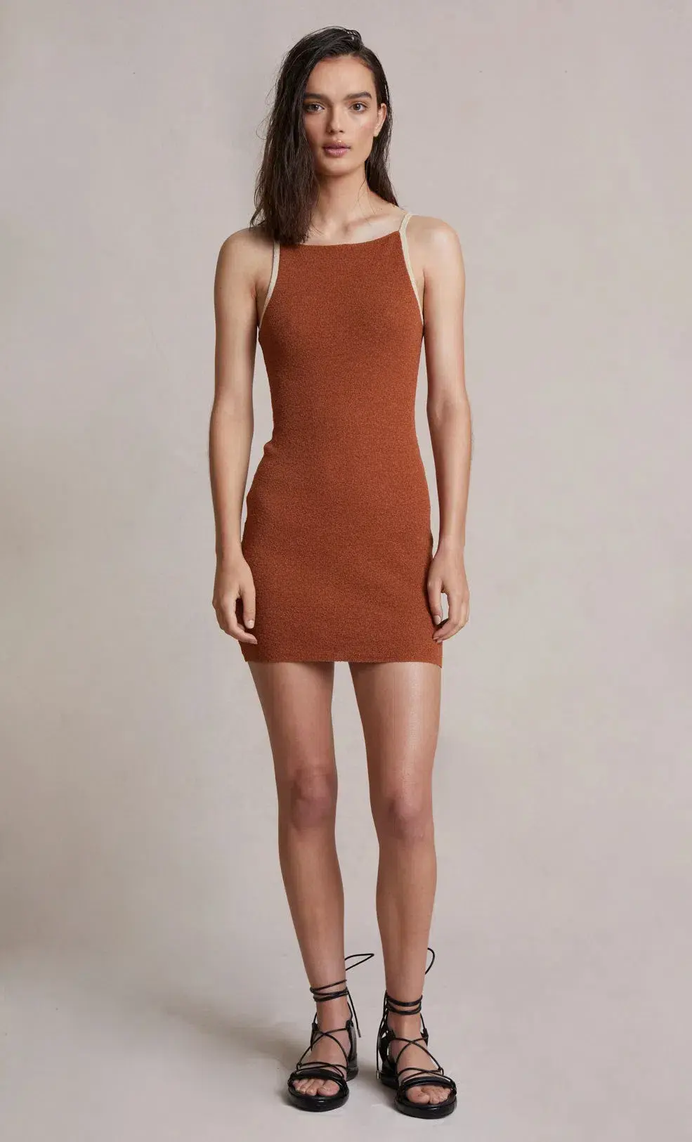 Bec and Bridge Oasis Knit Mini Brown Size AU 8 - Image 1