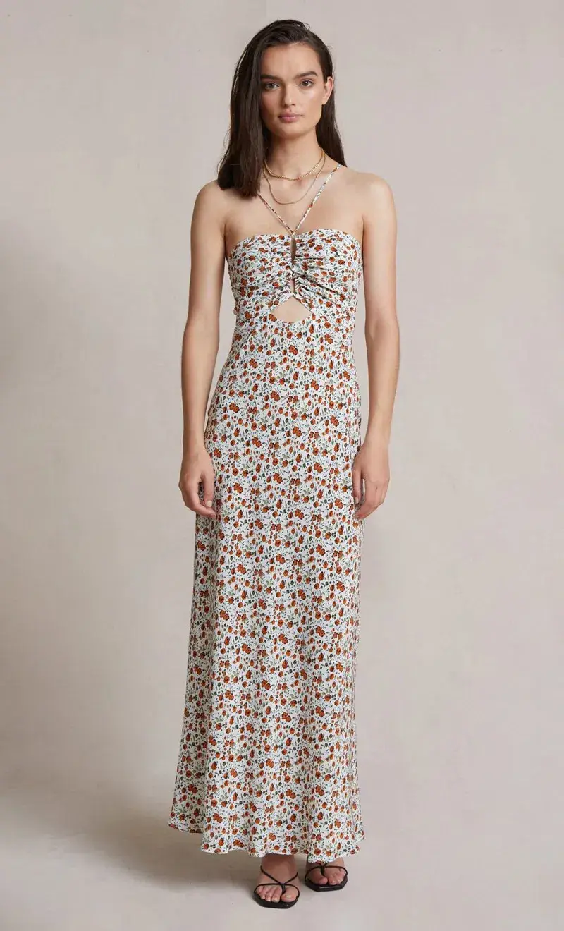 Bec and Bridge Copper Fields Maxi Dress White Size AU 10 - Image 1