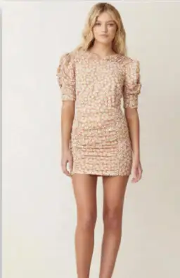 Bec and Bridge Zoe Mini Dress Brown Size AU 8 for rent on The Volte - image 2