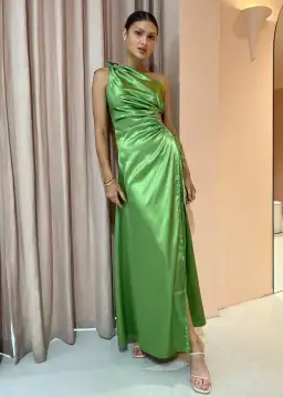 Sonya Moda Nour Maxi Dress Olive Size 8 / S for rent on The Volte - image 1
