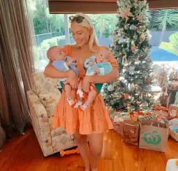 Kivari Alice Wrap Mini Dress Coral Size 8 for rent on The Volte - image 4