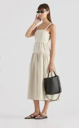 Elka Collective Farnsworth Dress Natural Size 10 / M for rent on The Volte - image 4