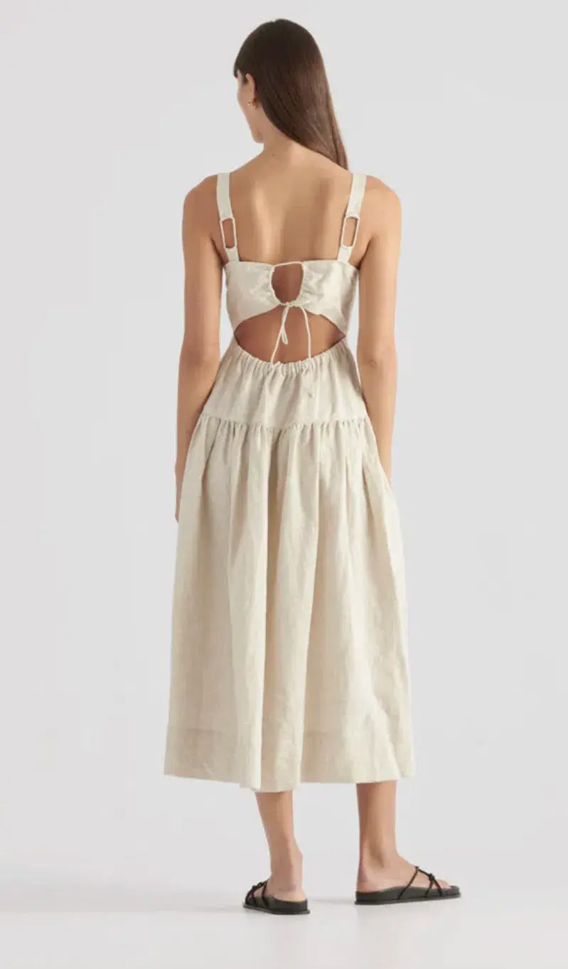 Elka Collective Farnsworth Dress Natural Size 10 / M for rent on The Volte - main image